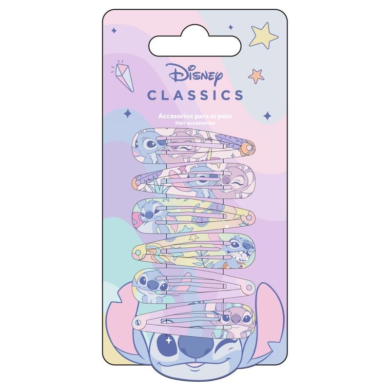 Disney Angel & Stitch blister pack 6 hairpins