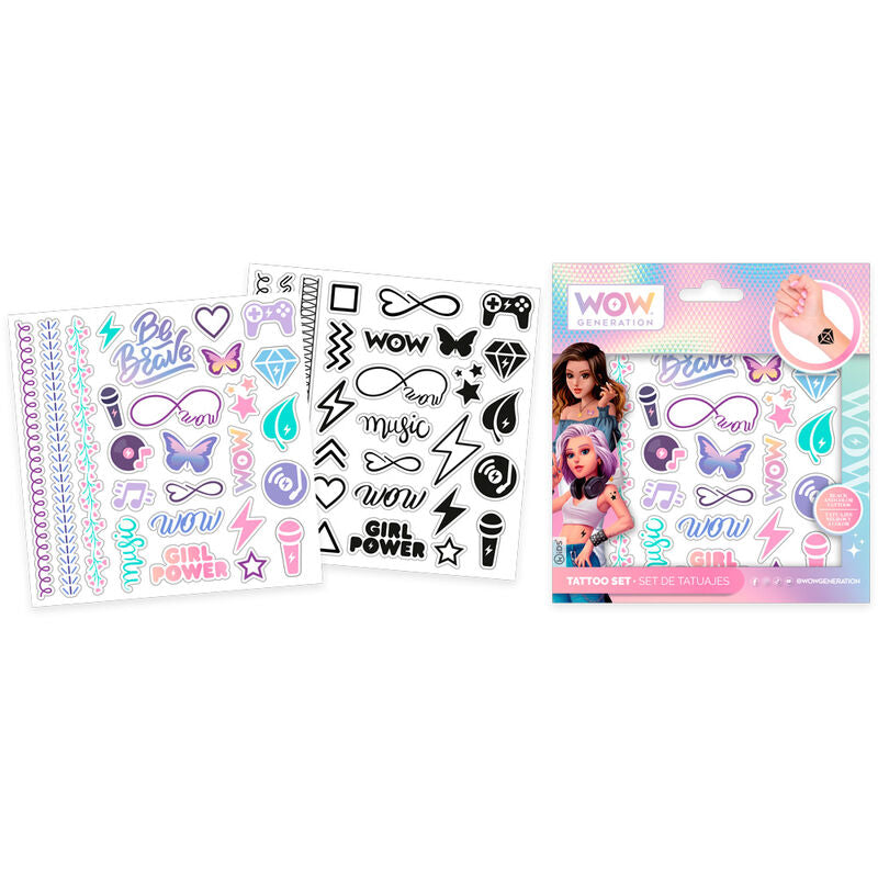 Wow Generation set 50 Tattoos