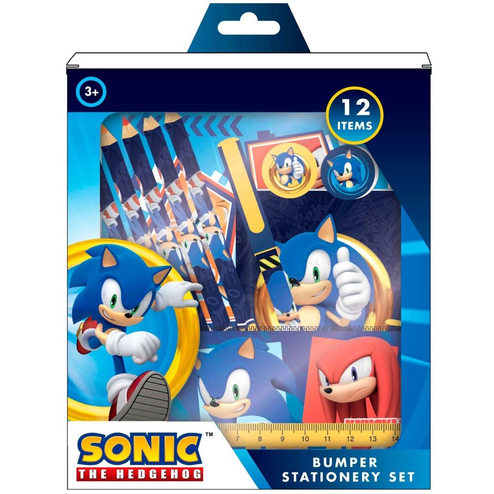 Sonic The Hedgehog stationery set