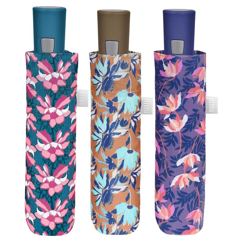 Automatic folding fantasy flower umbrella assorted 54cm