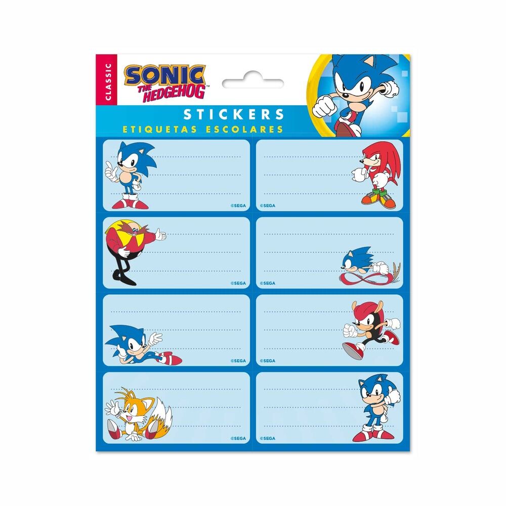 Sonic the Hedhegoh Adhesive labels