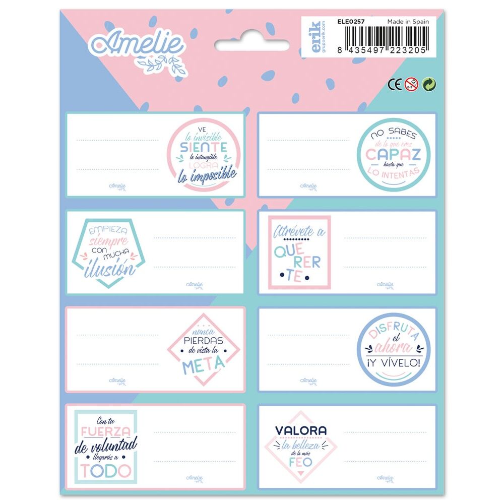 Amelie Pastel Adhesive labels