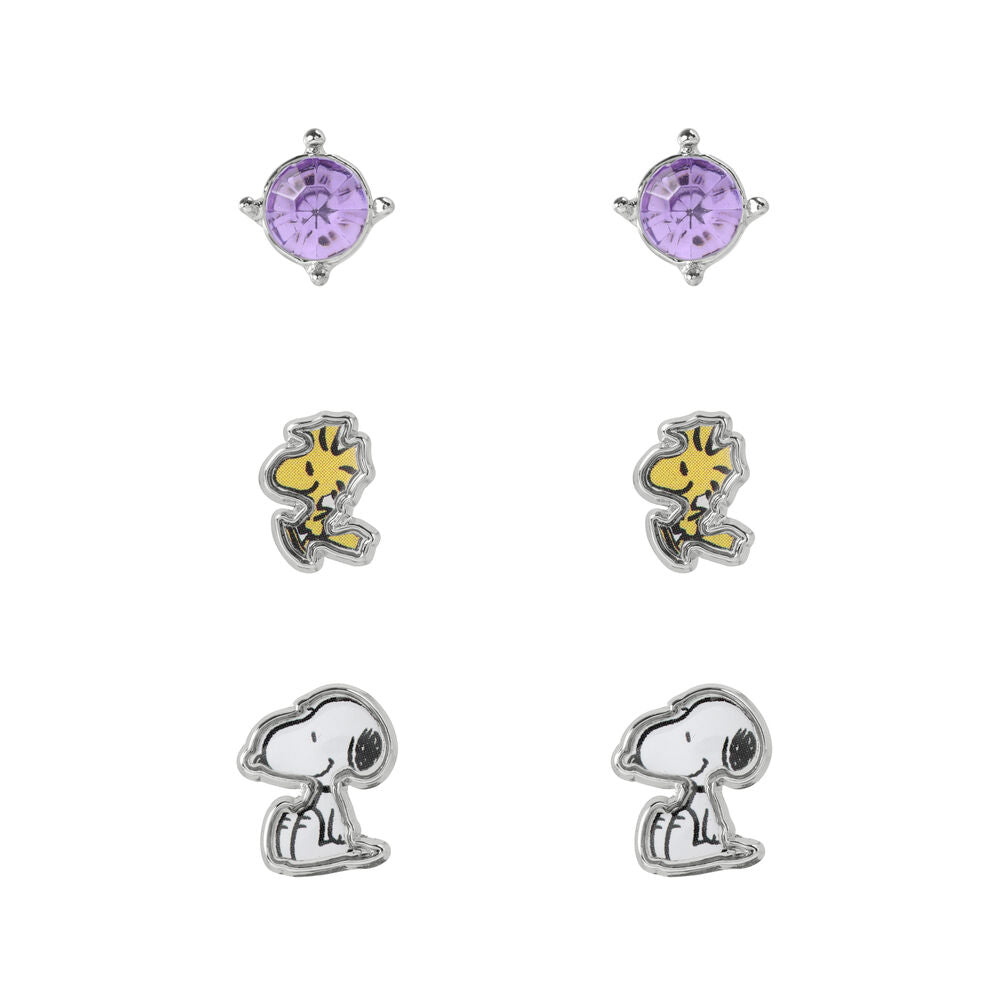 Snoopy Set 3 pairs of earrings