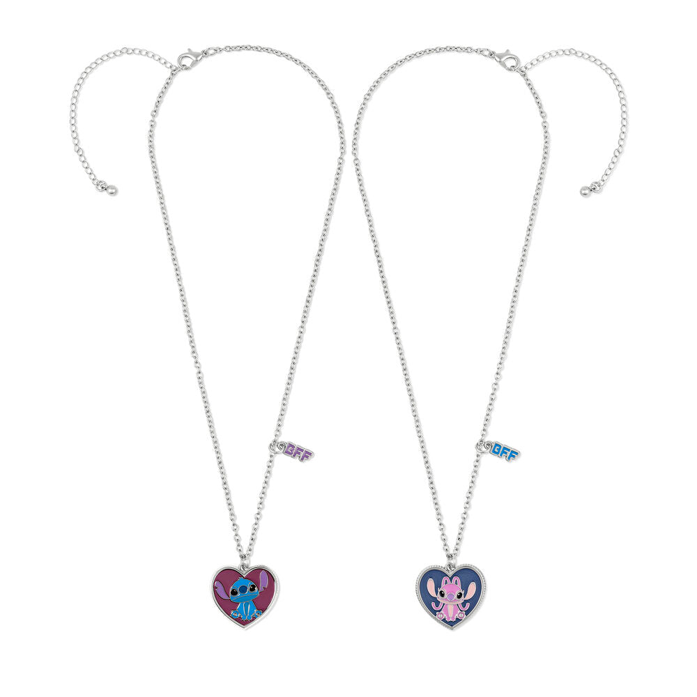 Disney Angel &#38; Stitch Set 2 necklaces
