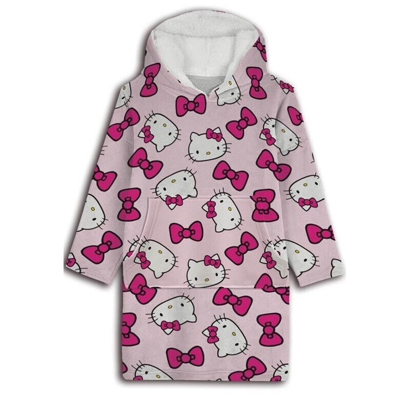 Hello Kitty oversize sweatshirt coat kids coral